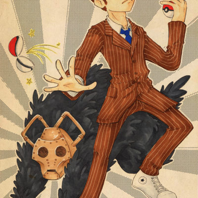 Fanart DrWho Ten Pokémon Trainer - Racuun