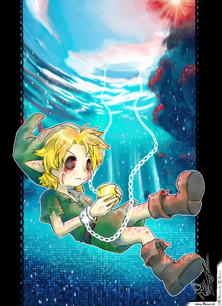 FanArt Creepy Pasta Ben Drowned Legend of Zelda von Racuun