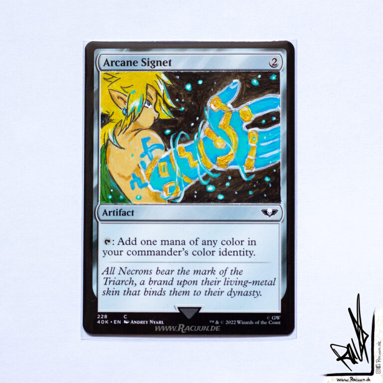 MTG altered art Arcane Signet Zelda Tears of Kingdom by Racuun